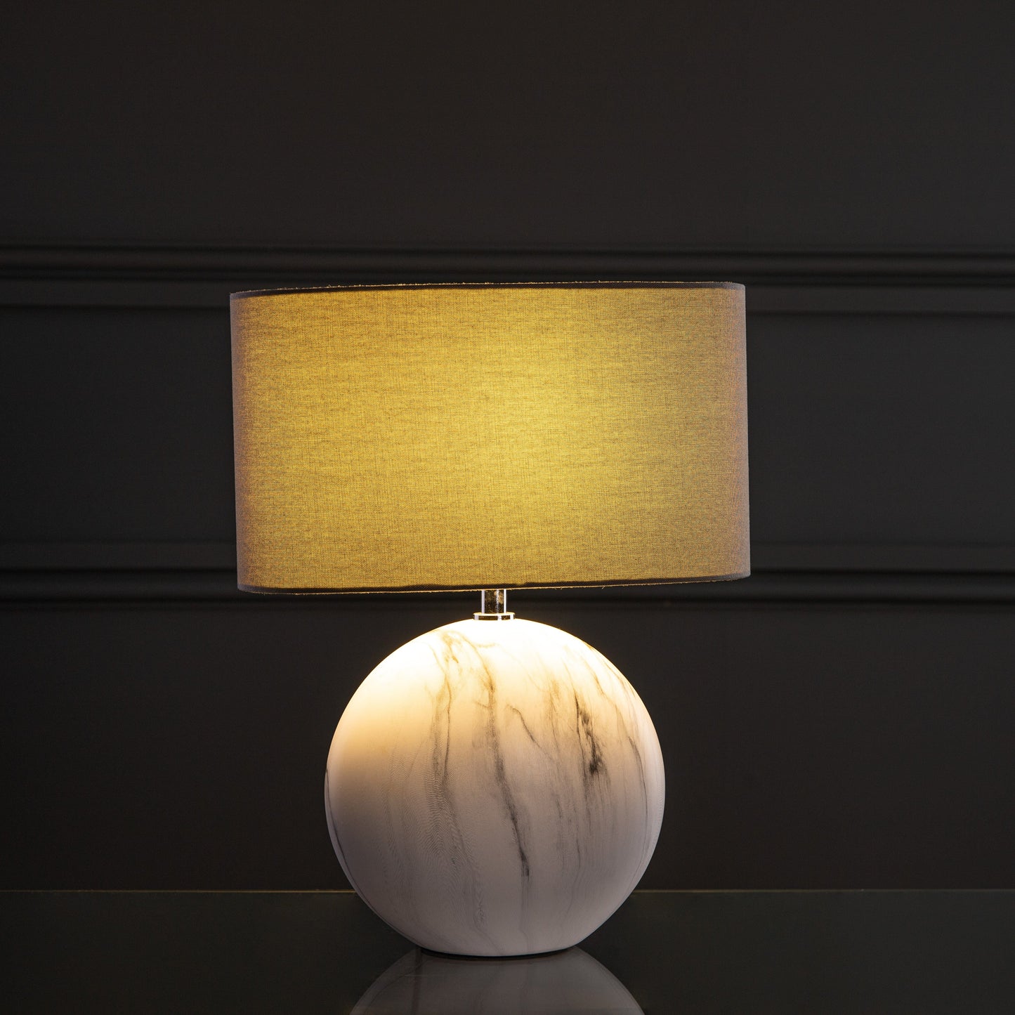 Marble Effect Ceramic Table Lamp