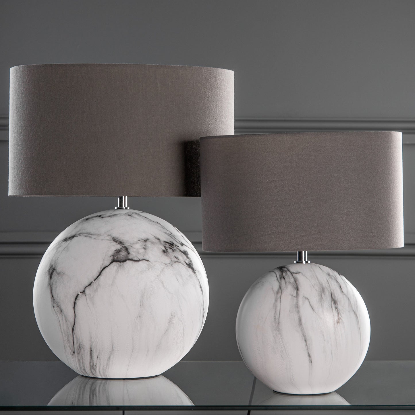 Marble Effect Ceramic Table Lamp