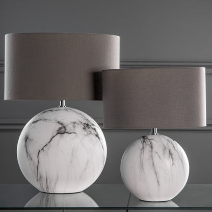 Marble Effect Ceramic Table Lamp