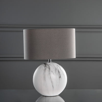 Marble Effect Ceramic Table Lamp