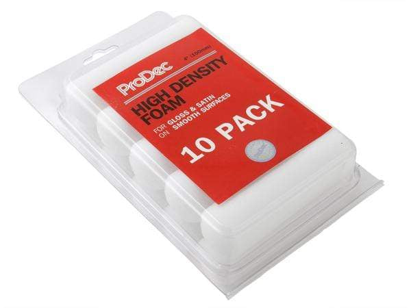 Prodec 10 Pack High Density Mini Foam 4 Roller Refills