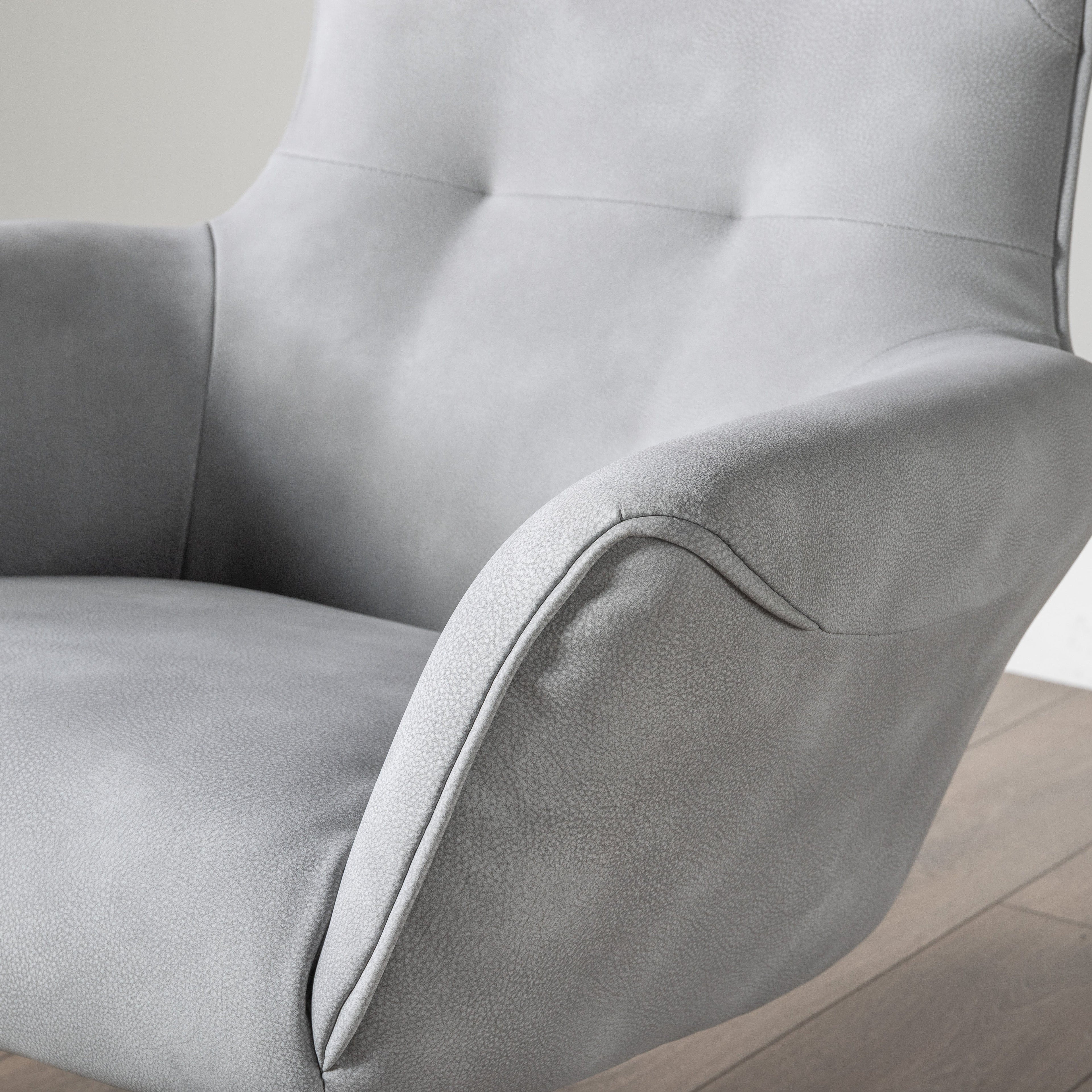 Romeo Silver Swivel Chair