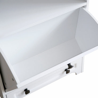 Station d'alimentation pour chien Roomfitters avec 2 gamelles surélevées, meuble de rangement basculant pour l'alimentation des animaux domestiques