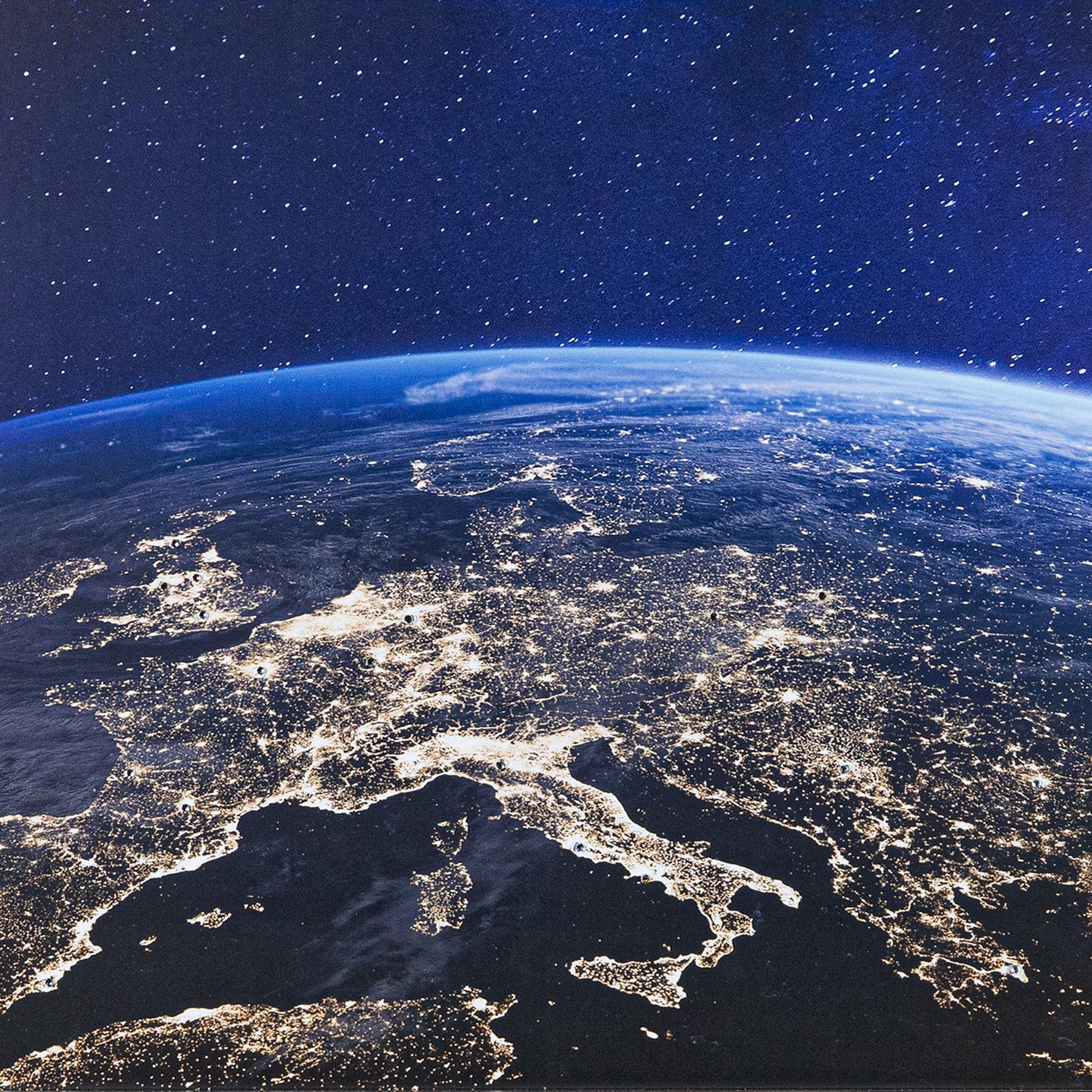 Shh World From Above Framed Picture 114 X 74Cm