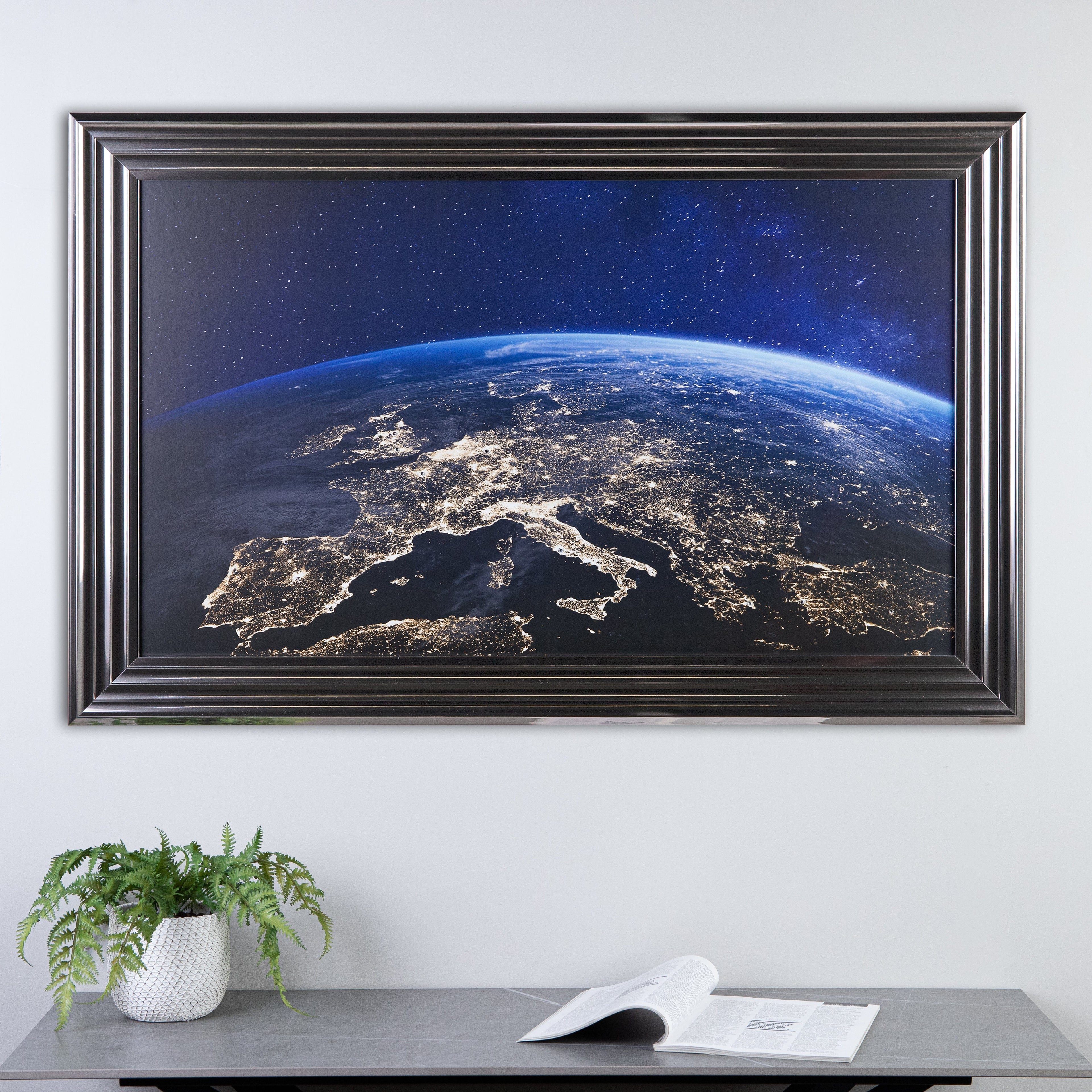 Shh World From Above Framed Picture 114 X 74Cm