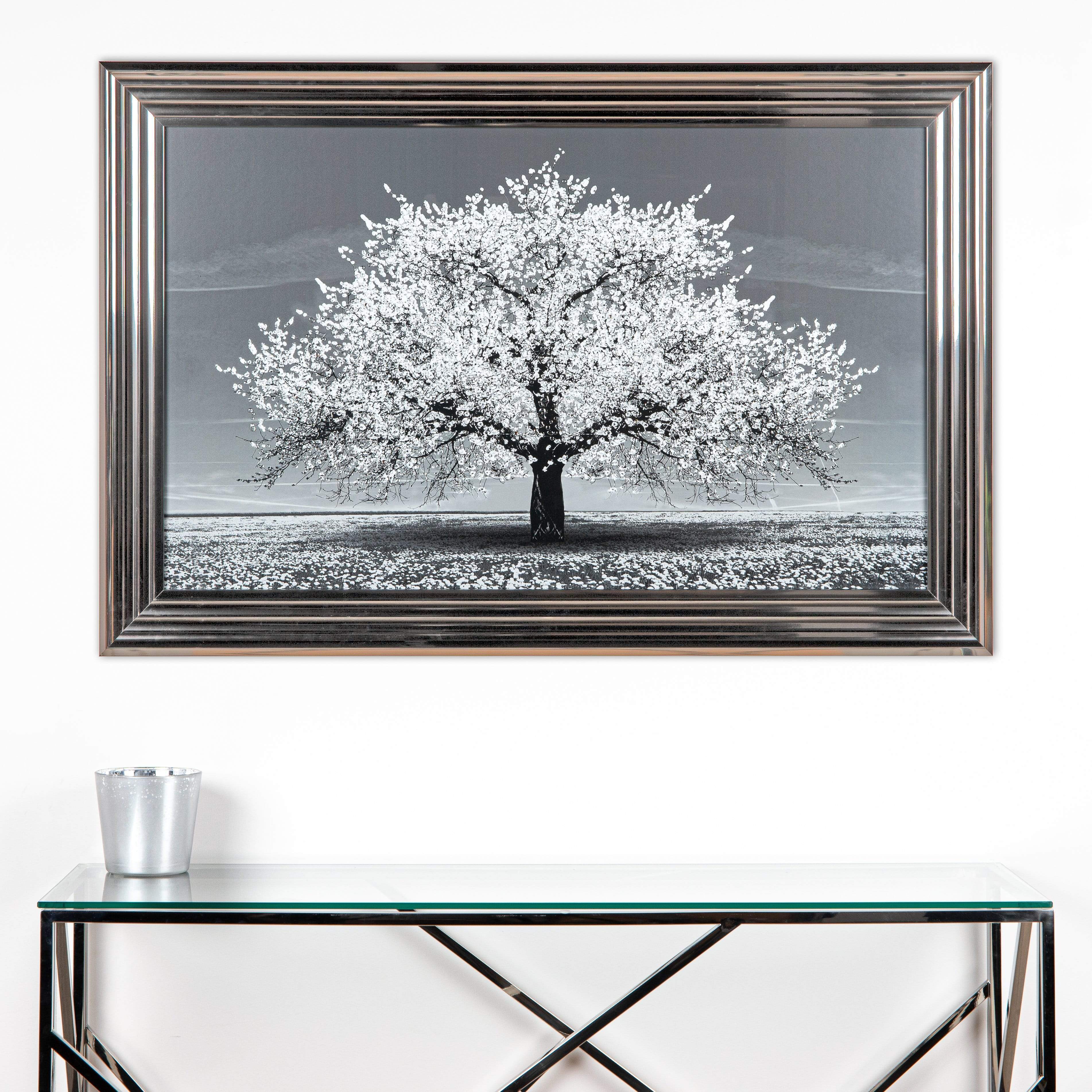 Shh White Cherry Tree Framed Picture 114 X 74