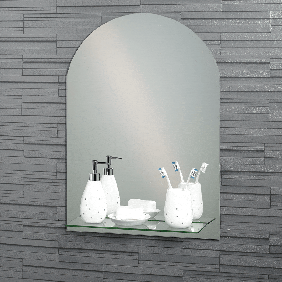 Showerdrape Greenwich Arch Mirror And Shelf