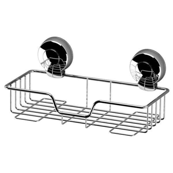 Suctionloc Rectangle Basket Chrome