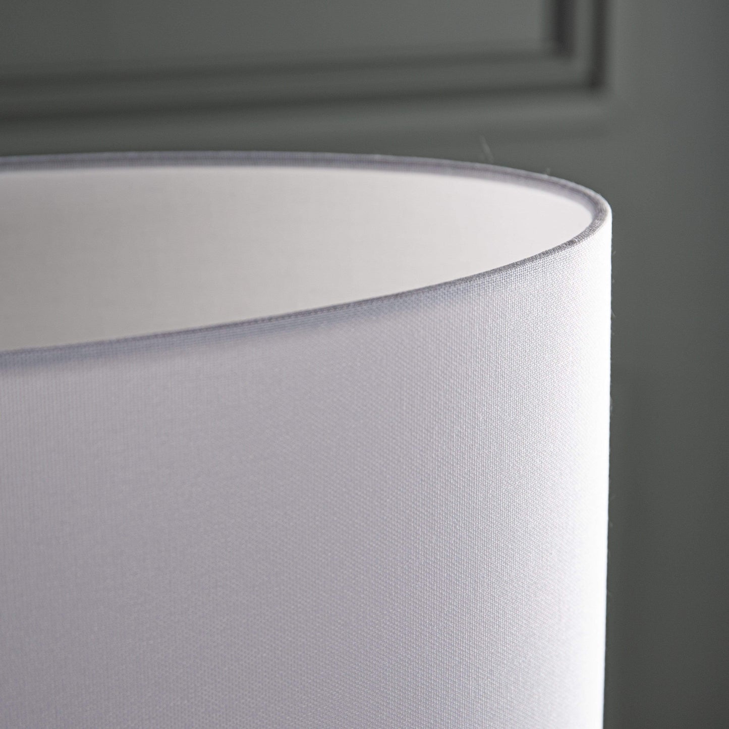 Teruel Table Lamp White Oval Complete With Shade